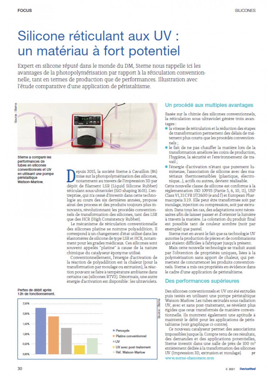Sterne Elastomère | MANUFACTURE DE SILICONES & ÉLASTOMÈRES SPÉCIAUX